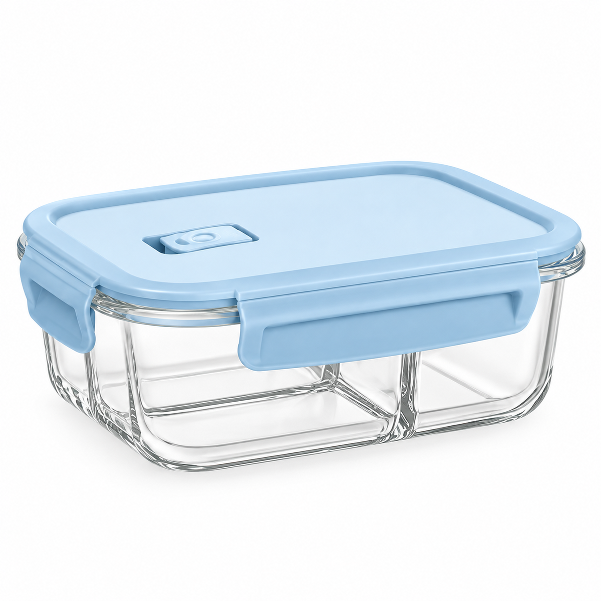 1040ml Two-Compartment Glass Lunch Box