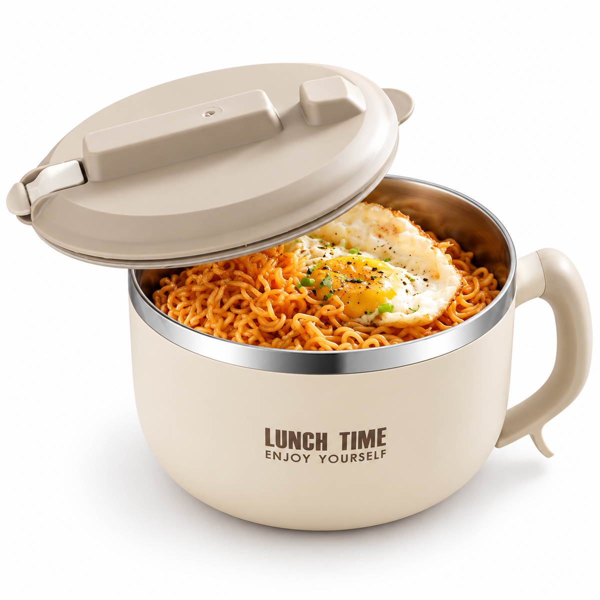 1200ml Portable Insulated Ramen Bowl