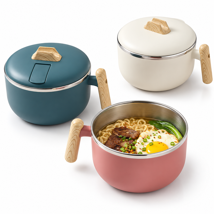 1200ml Wooden Handle Ramen Bowl