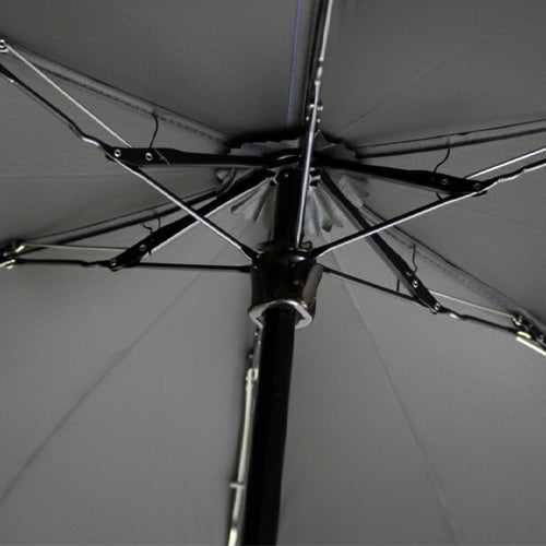 19" Compact Lightweight RPET UV Umbrella with Bamboo Handle
