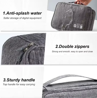 Multi-Compartment Travel Gadget Organiser