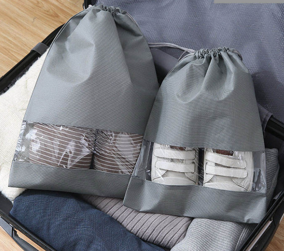 ClearView Drawstring Shoe Pouch