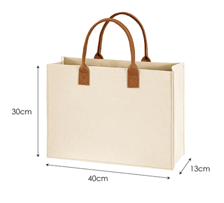 DuoToneWeave Felt Tote L - hover image
