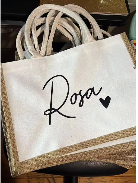Canvas Jute Laminated Tote L - hover image