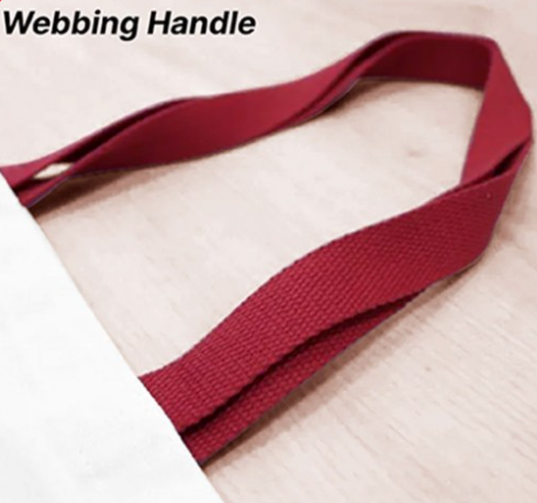 DuoTone Webbing 12oz Canvas Tote Bag - hover image