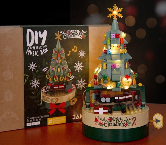 MerryBuild Christmas Tree Music Box Set - hover image