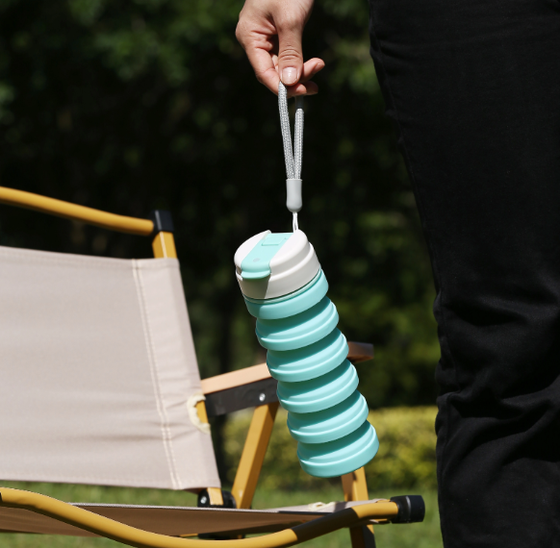 Fold & Sip 500ml Collapsible Water Bottle - hover image