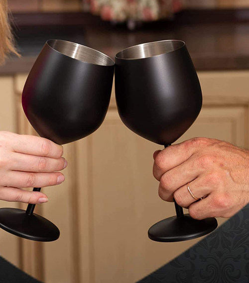 470ml LuxeSteel Wine Glass