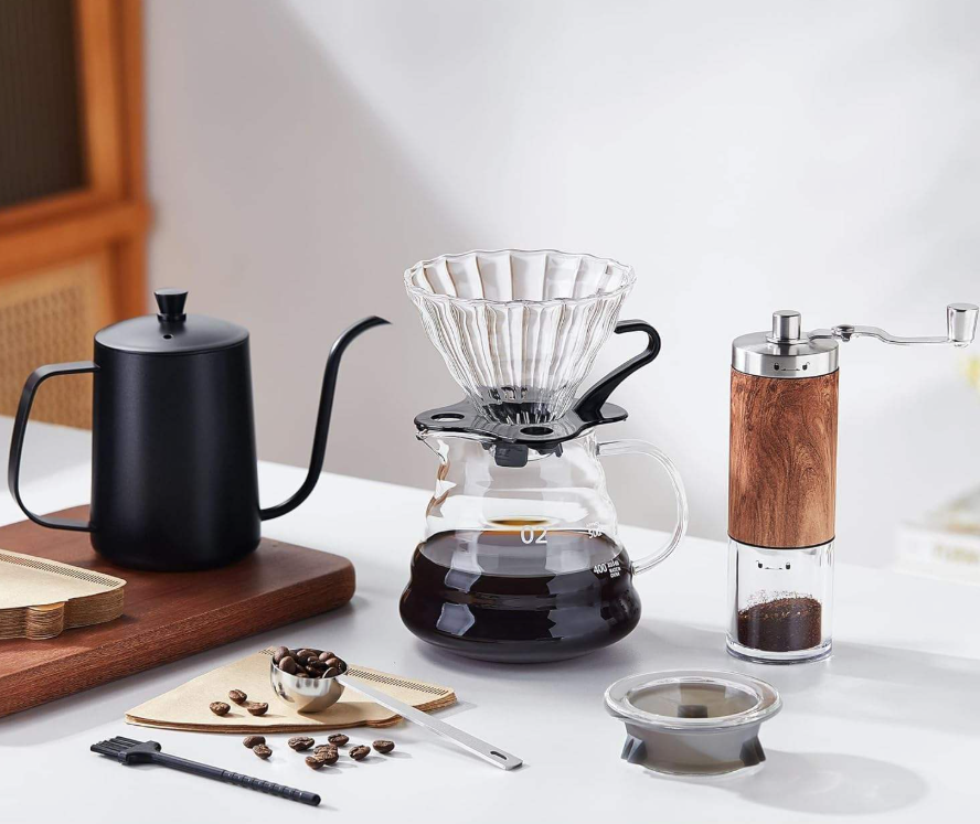 6-Piece BrewCraft Pour Over Coffee Set