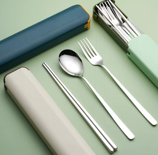 3-Piece Stainless Steel Portable Cutlery Set