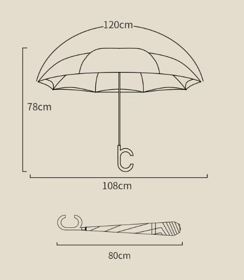 23" Automatic Inverted Umbrella