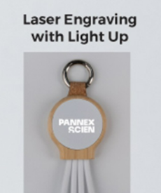 18W Bamboo Keyring Charging Cable