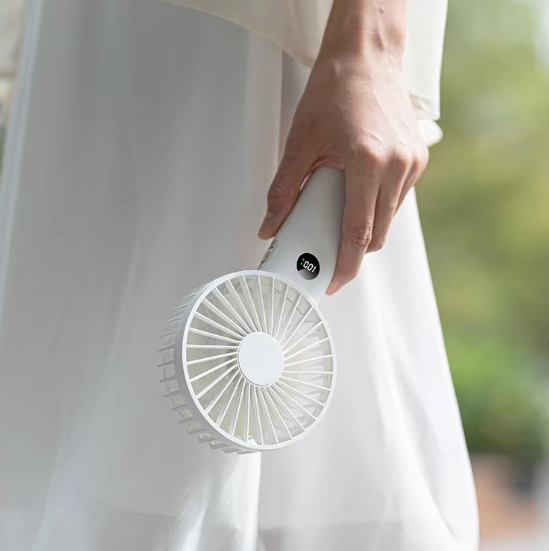 Portable LED Handheld Cooling Fan
