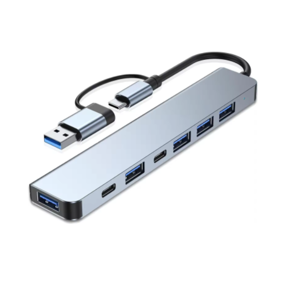 7-Port Dual-Input USB Hub