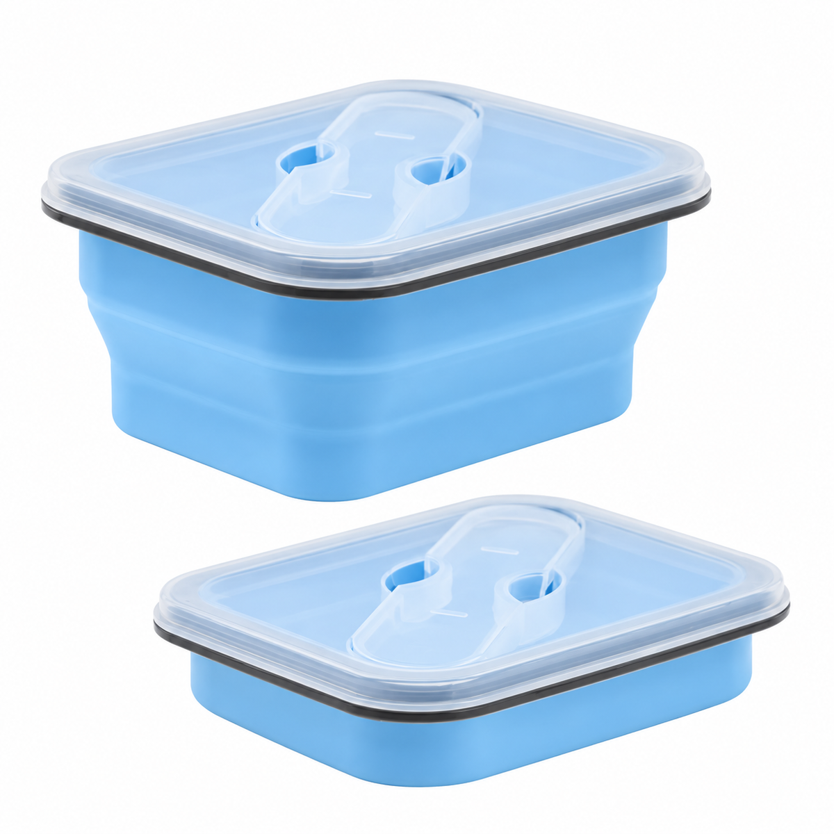 Microwavable Foldable Lunch Box with Cutlery