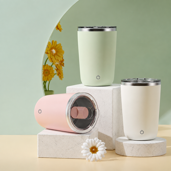 350ml AutoStir Stainless Steel Mug