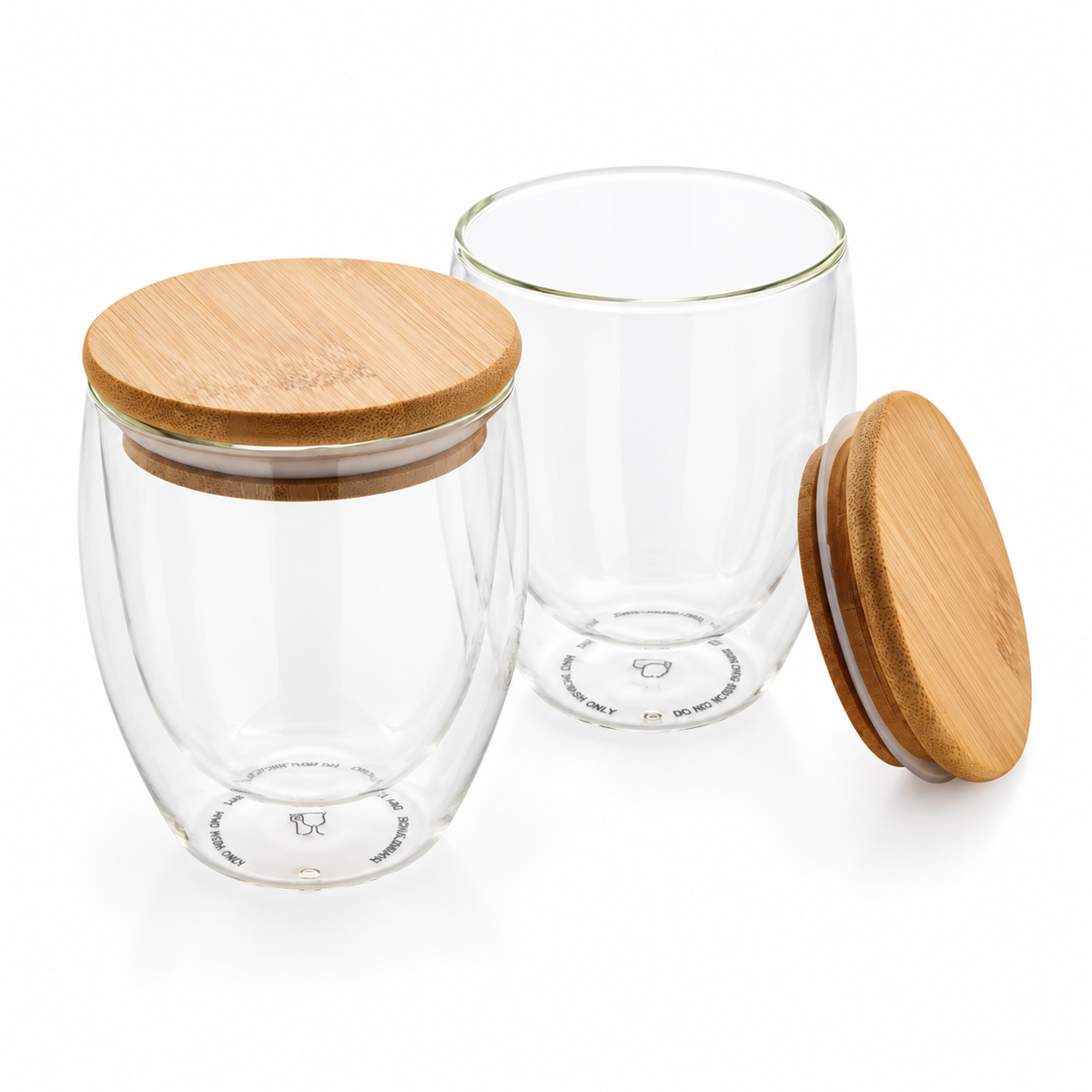 250ml FloatView BambooLid Glass Mug