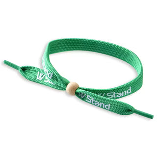 Custom Tubular Wristband with Bamboo Bead