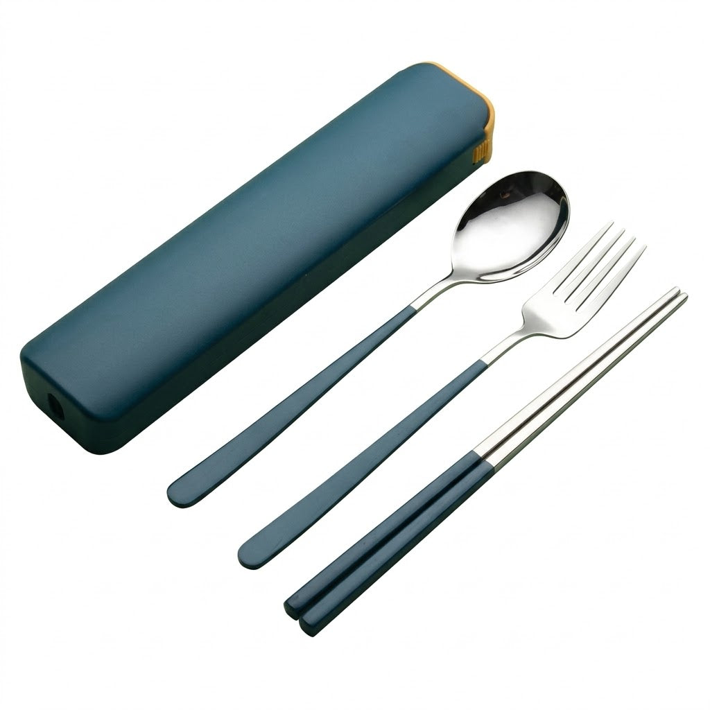 3-Piece Stainless Steel Portable Cutlery Set