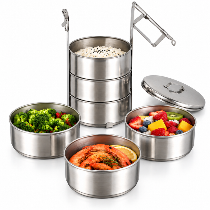 3-Tier Stainless Steel Food Carrier