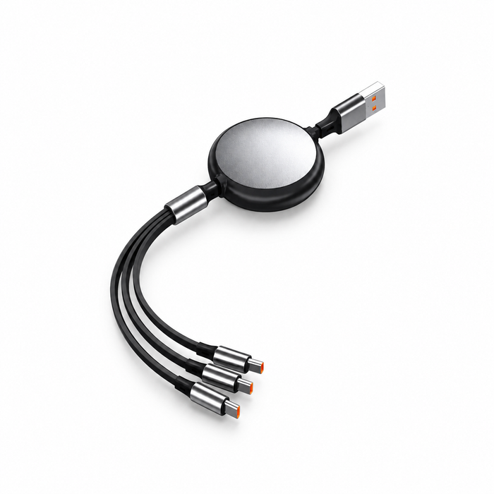 3-in-1 Retractable Fast Charging Cable