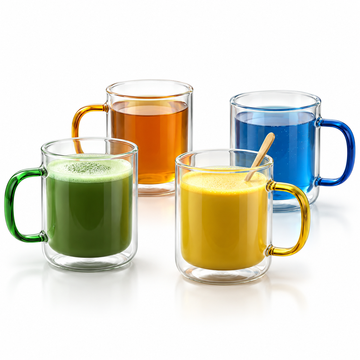 300ml ColorPop Double Wall Glass Mug