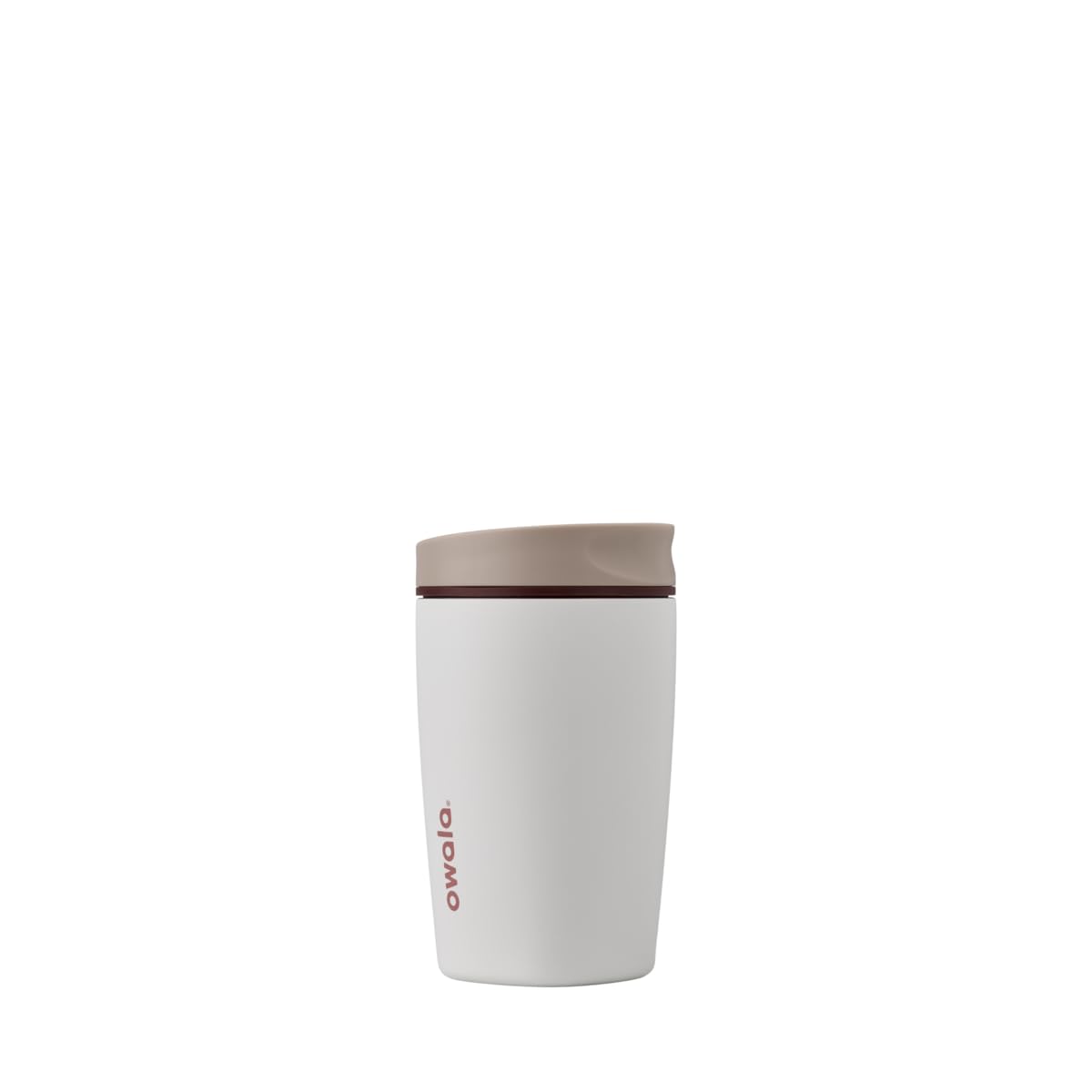 Owala SmoothSip Slider Insulated Stainless Steel Coffee Tumbler, Reusable Iced Coffee Cup, Hot Coffee Travel Mug, BPA Free 20 oz, Vanilla Bean