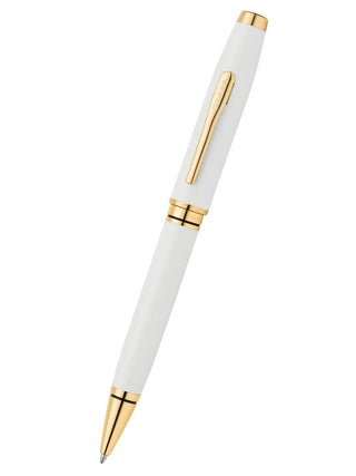 Cross Coventry Polished Chrome with Gold-Tone Ballpoint Pen - Refillable Pen for Smooth Writing - Professional, Elegant Accessory - Black Ink - Long-Lasting Use - Desk Essential - Gift-Ready