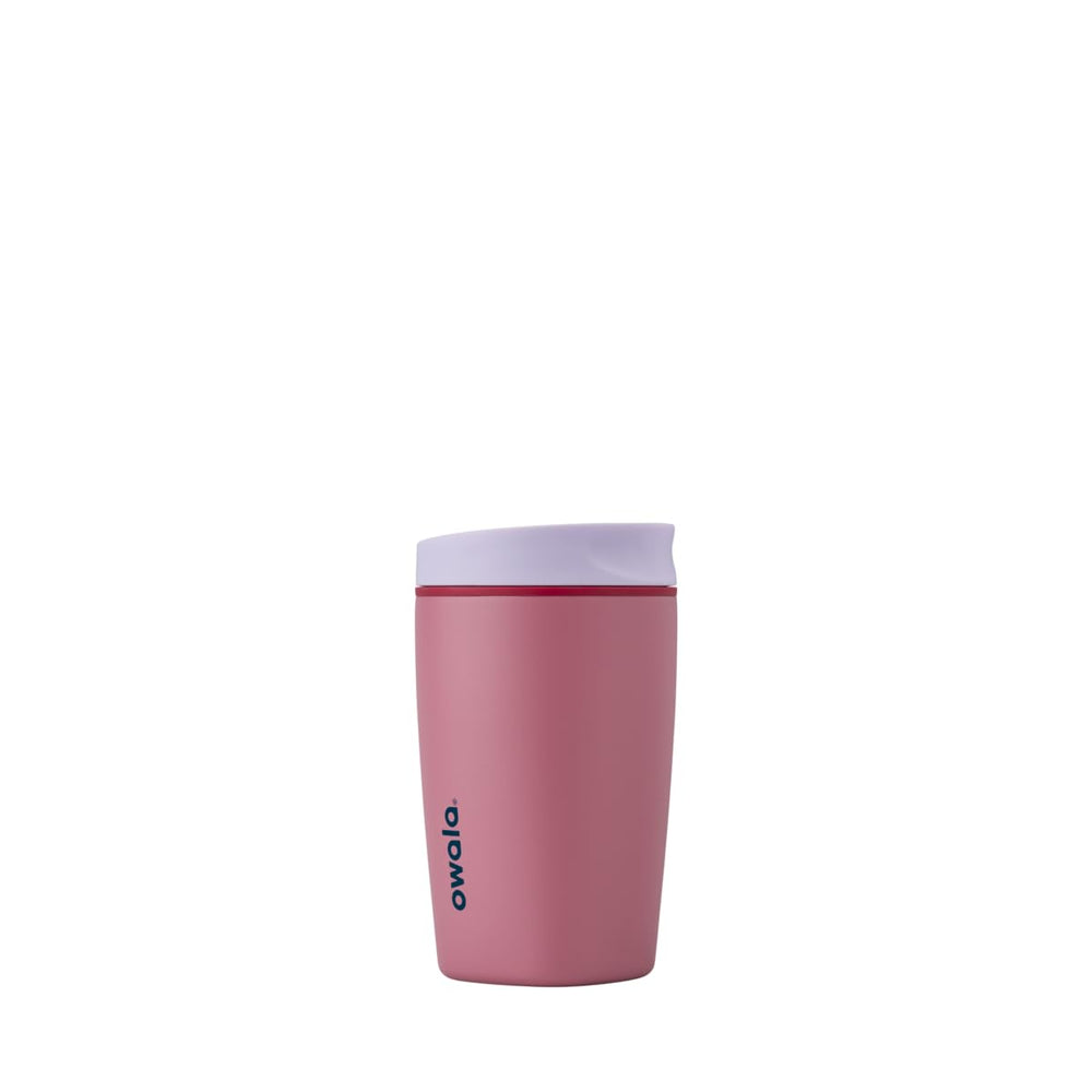 Owala SmoothSip Slider Insulated Stainless Steel Coffee Tumbler, Reusable Iced Coffee Cup, Hot Coffee Travel Mug, BPA Free 20 oz, Vanilla Bean