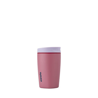 Owala SmoothSip Slider Insulated Stainless Steel Coffee Tumbler, Reusable Iced Coffee Cup, Hot Coffee Travel Mug, BPA Free 20 oz, Vanilla Bean