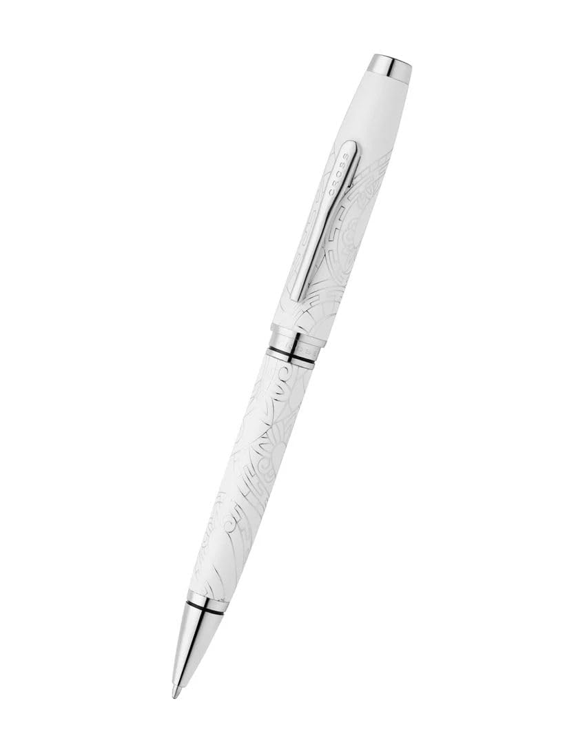 Cross Coventry Polished Chrome with Gold-Tone Ballpoint Pen - Refillable Pen for Smooth Writing - Professional, Elegant Accessory - Black Ink - Long-Lasting Use - Desk Essential - Gift-Ready