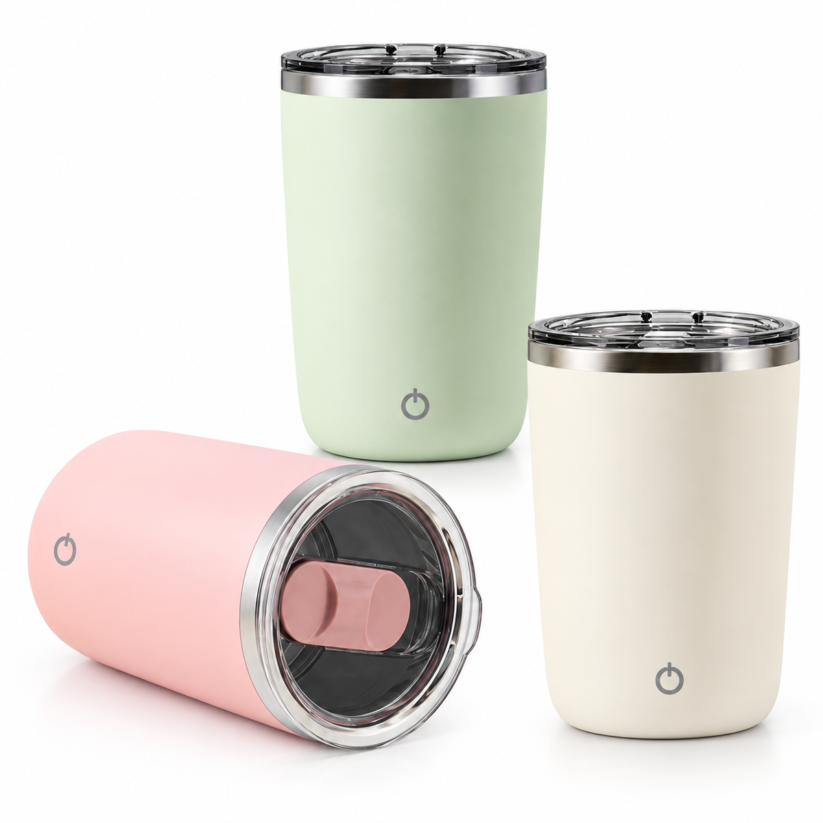 350ml AutoStir Stainless Steel Mug