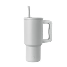 Simple Modern 40 oz Trek Tumbler with Handle and Straw Lid | Cup Holder Friendly Insulated Stainless Steel Travel Mug | Midnight Black