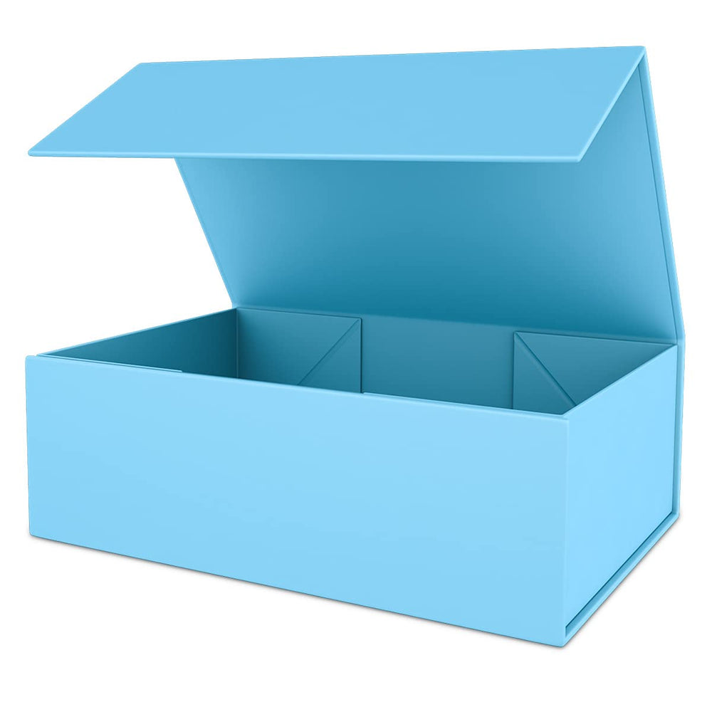 White Gift Box 10" x 6" x 3" with Magnetic Closure Lid Gift Boxe for Presents,Bridesmaid Gifts Boxes,Cute Box,Birthday Box,Luxury for Gift Packaging, Magnetic Gift Boxe for Wrapping Gifts (White)