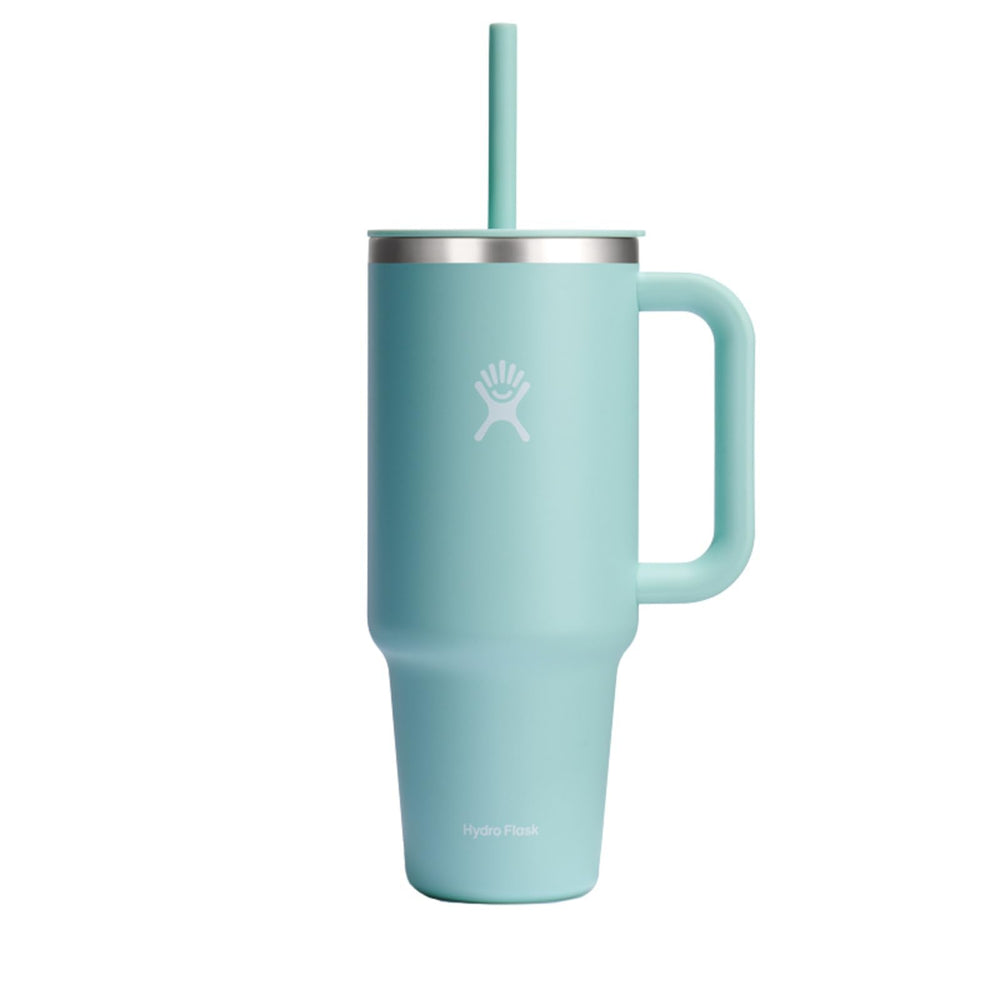 Hydro Flask Travel Tumbler with Handle, Lid and Straw - Insulated Stainless Steel in 32 Oz Trillium
