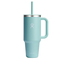 Hydro Flask Travel Tumbler with Handle, Lid and Straw - Insulated Stainless Steel in 32 Oz Trillium