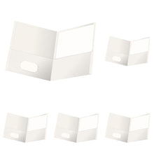 Oxford Twin-Pocket Folders, Textured Paper, Letter Size, Black, Holds 100 Sheets, Box of 25 (57506EE), 8-1/2 x 11