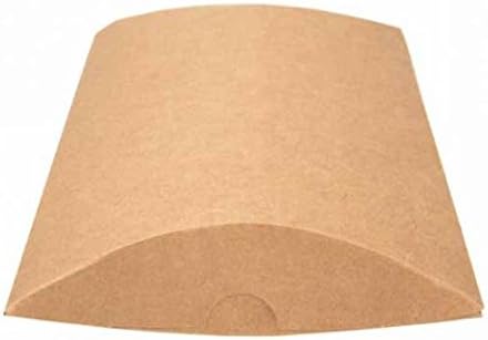 ClearBags Kraft Pillow Boxes 5" x 1.25" x 7" – Eco-Friendly Paper Gift Boxes – Recyclable Packaging for Cosmetics, Skincare, Soaps, Favors & Small Gifts – 25 Pack KPB78A