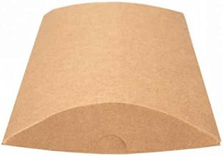 ClearBags Kraft Pillow Boxes 5" x 1.25" x 7" – Eco-Friendly Paper Gift Boxes – Recyclable Packaging for Cosmetics, Skincare, Soaps, Favors & Small Gifts – 25 Pack KPB78A
