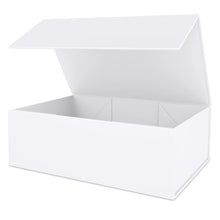 White Gift Box 10" x 6" x 3" with Magnetic Closure Lid Gift Boxe for Presents,Bridesmaid Gifts Boxes,Cute Box,Birthday Box,Luxury for Gift Packaging, Magnetic Gift Boxe for Wrapping Gifts (White)