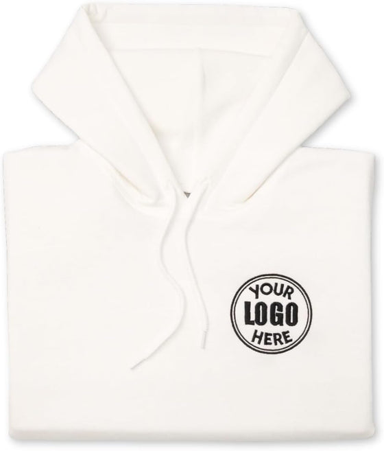 COUPLEHOODIES Custom Embroidered Logo Sweatshirt – Personalized Company Name or Branding, Teams, or Staff Uniforms