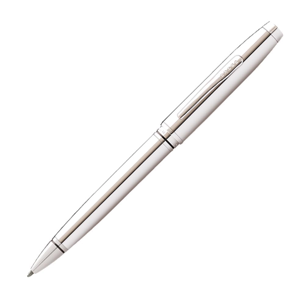Cross Coventry Polished Chrome with Gold-Tone Ballpoint Pen - Refillable Pen for Smooth Writing - Professional, Elegant Accessory - Black Ink - Long-Lasting Use - Desk Essential - Gift-Ready