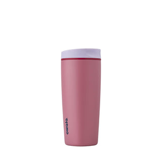 Owala SmoothSip Slider Insulated Stainless Steel Coffee Tumbler, Reusable Iced Coffee Cup, Hot Coffee Travel Mug, BPA Free 20 oz, Vanilla Bean