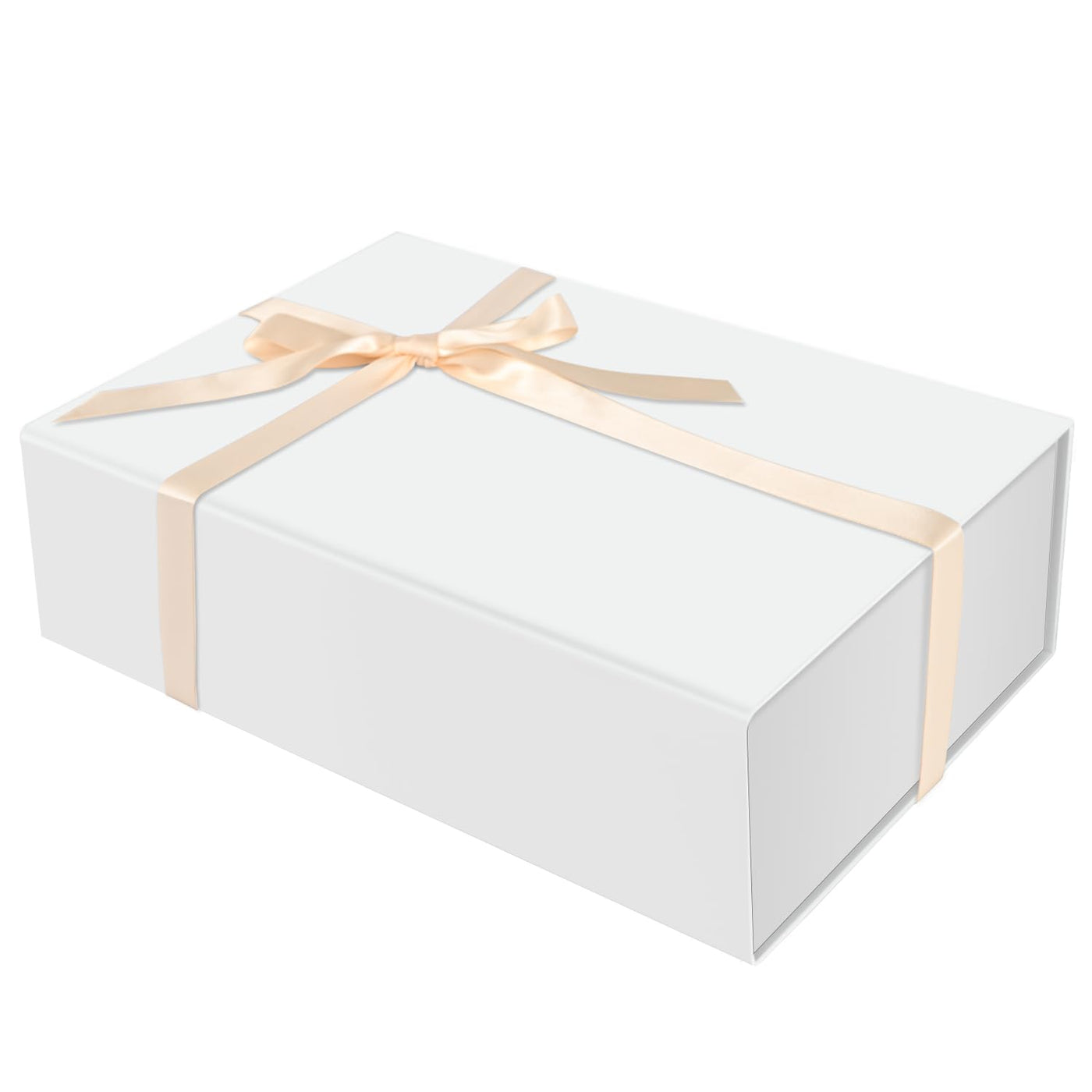 Brothersbox Black Gift Box 13.8"x9.1"x4.3" Large Gift Boxes for Presents with Magnetic Lid, Ribbon, Collapsible Boxes for Valentine's Day Mother's Day Christmas Birthday Wedding