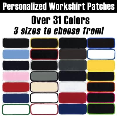 Name Patches Uniform or Work Shirt, Personalized, Embroidered New Styles New Fonts. Multiple Sizes to Choose from.