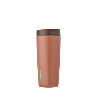 Owala SmoothSip Slider Insulated Stainless Steel Coffee Tumbler, Reusable Iced Coffee Cup, Hot Coffee Travel Mug, BPA Free 20 oz, Vanilla Bean