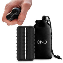 ONO Roller - Handheld Fidget Toy for Adults | Help Relieve Stress, Anxiety, Tension | Promotes Focus, Clarity | Compact, Portable Design (Black, Junior Size - ABS Plastic)