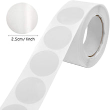1000 Pcs Clear Retail Package Seals, 1 Inch Round Circle Wafer Seal Sticker Clear Round Labels for Envelopes, Box and Gift Packaging (500 Per Roll)