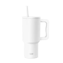 Simple Modern 40 oz Trek Tumbler with Handle and Straw Lid | Cup Holder Friendly Insulated Stainless Steel Travel Mug | Midnight Black