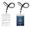 2p Black Lanyards